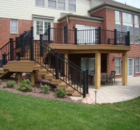 A deck built by Hamptons Deck Builders.
